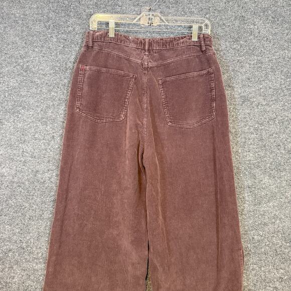 BDG Urban Outfitters Pants Womens 31 Brown Corduroy High Wide Straight Casual - Picture 4 of 12